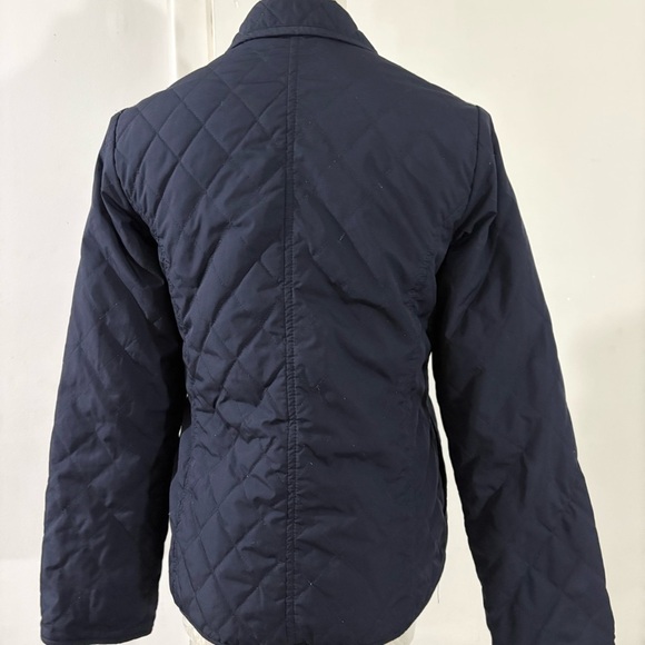 Lands’End Quilted Fleece Lined Reversible Girls/ Women’s Jacket Navy Pink Small - Picture 4 of 16